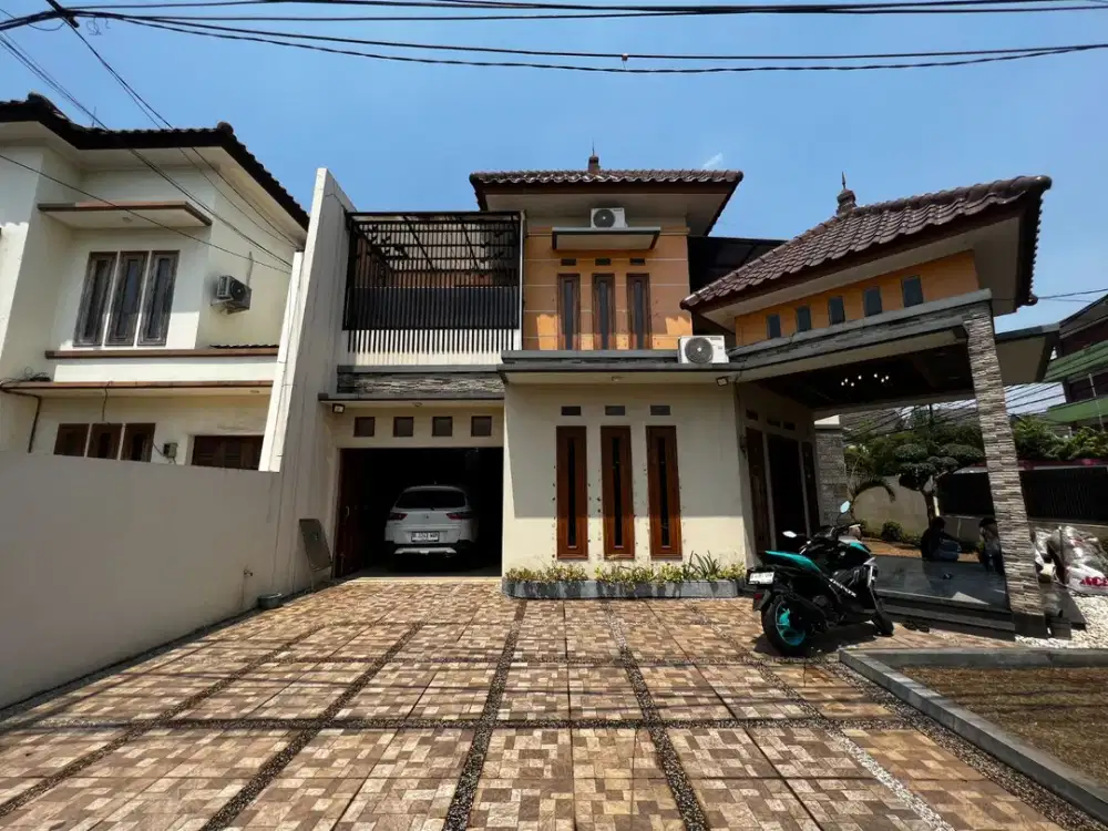 DIJUAL RUMAH HOEK RANCHO INDAH TANJUNG BARAT JAKARTA SELATAN