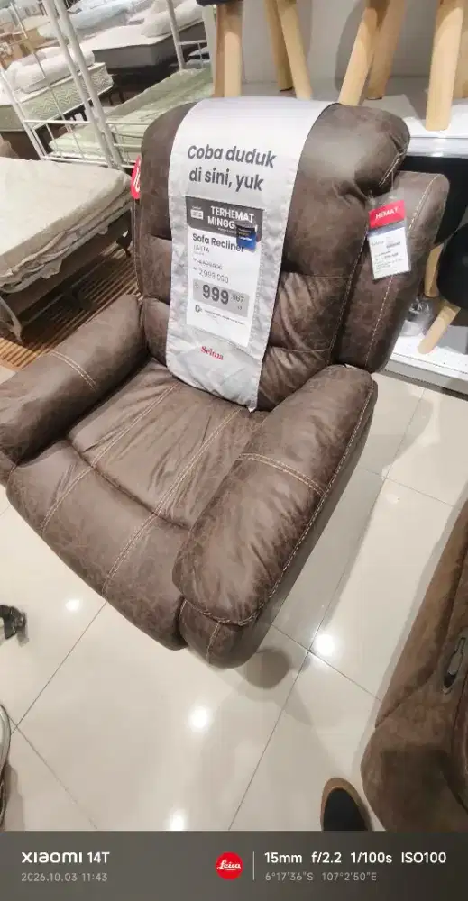 Jual sofa recliner murah