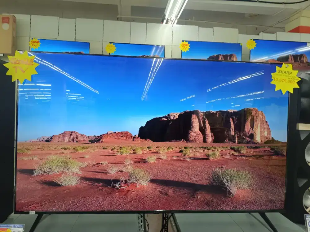 GOOGLE TV SHARP 75 INCH. TANPA DP!!!