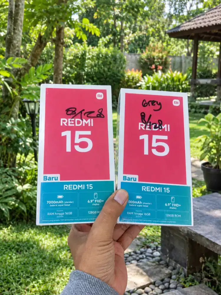 Fast respon WA Xiaomi Redmi 15 8/128 NFC Garansi resmi 15bln
