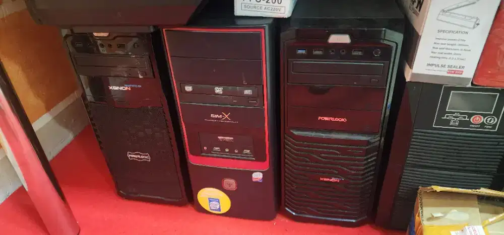 Jual cpu dan monitor bekas