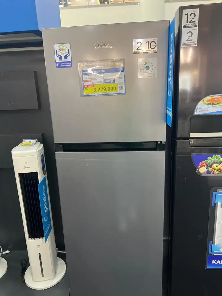 midea refrigerator 2door 266L