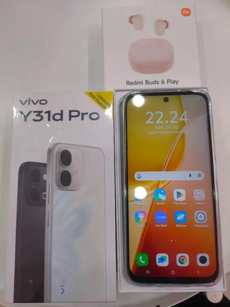 Y31d Pro free case, antigores dan TWS bisa cicilan 0%