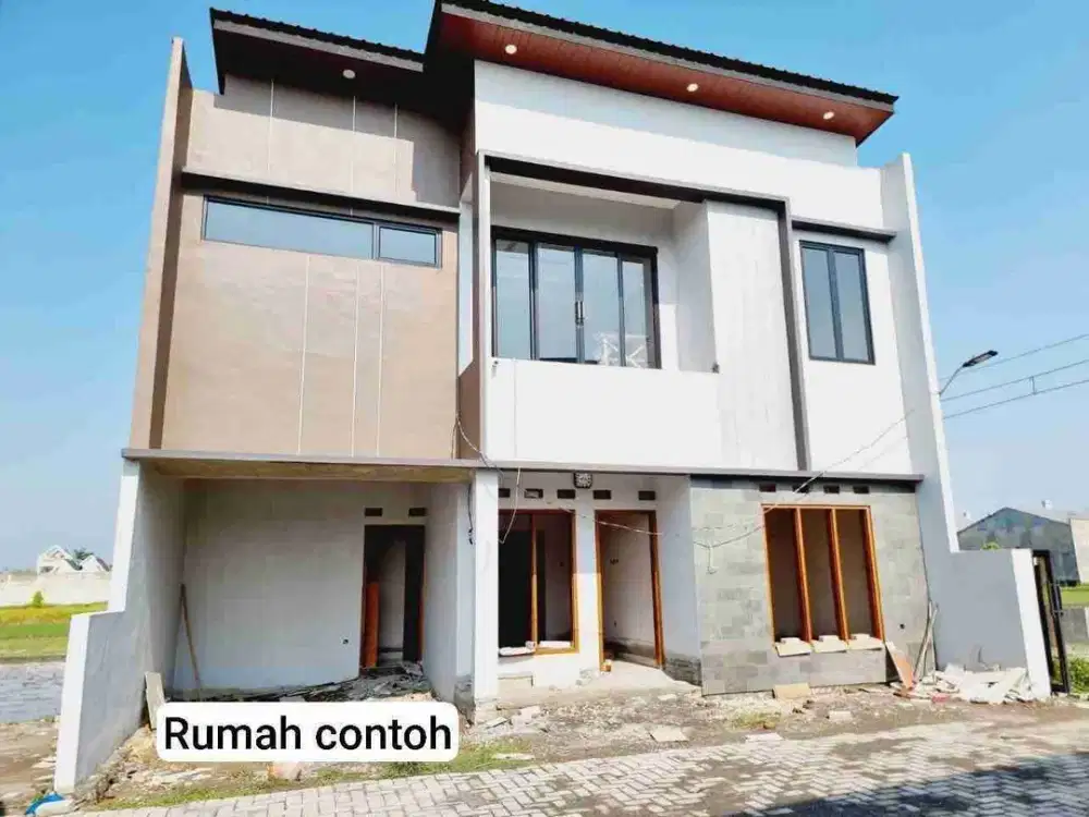 Rumah Modern Kekinian 2lt Proses Bangun di Cluster Tohudan Kra