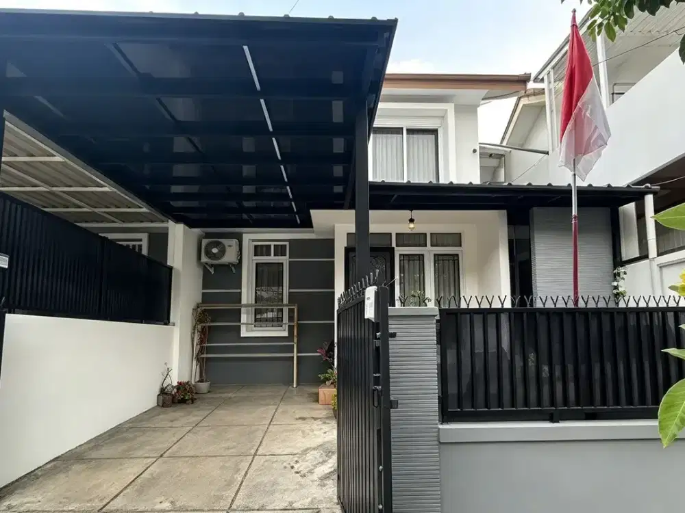 DIJUAL RUMAH RENOVASI TOTAL SIAP HUNI DI LINGKUNGAN ELITE KEMANG PRATAMA BEKASI