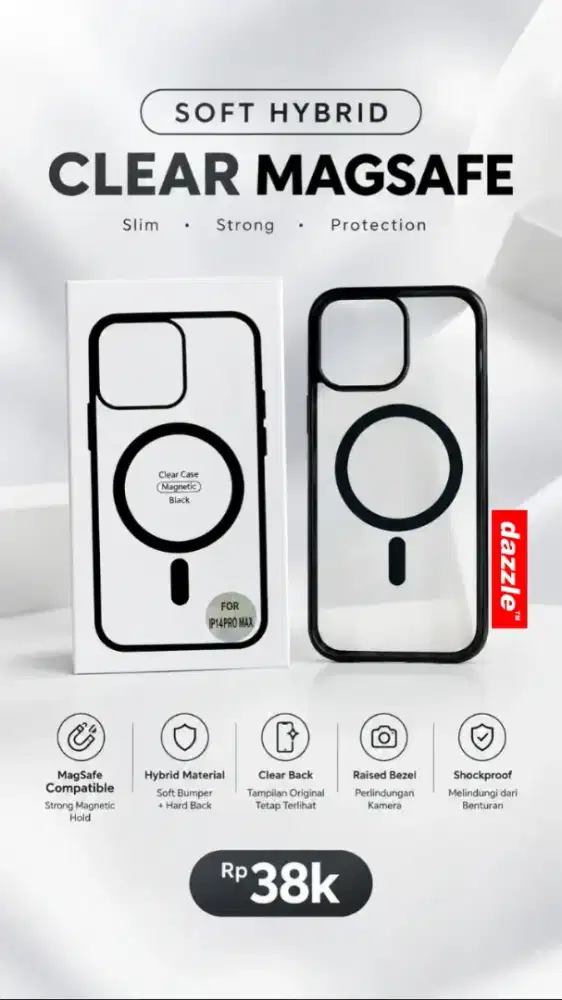 Soft Hybrid Clear Magsafe