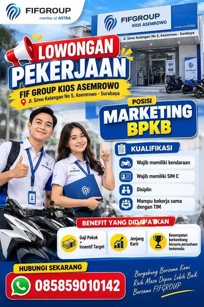 LOWONGAN KERJA MARKETING