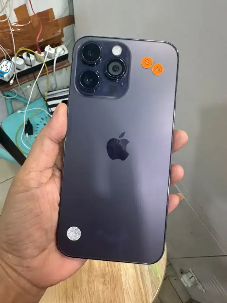 IPHONE 14 PROMAX 128GB BEACUKAI PURPLE BH 100% MANTAAP