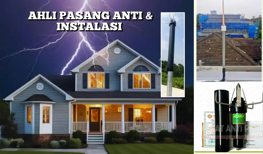 Free Instalasi Pemasangan Penangkal Petir Konvensional