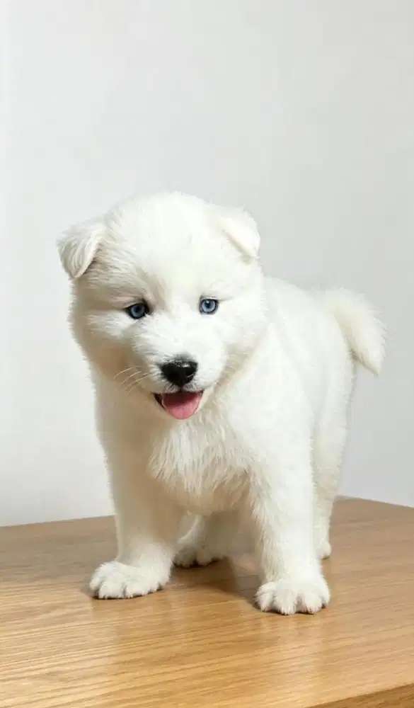 SIBERIAN HUSKY ALL WHITE (MALE)