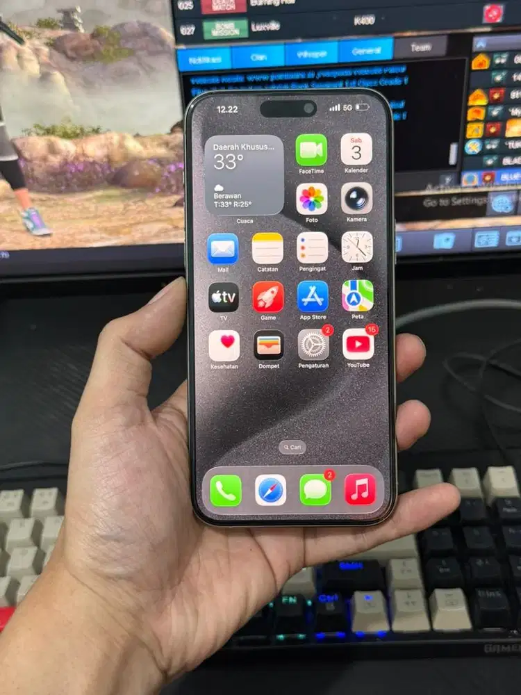 Iphone 15 Pro Max 1TB Full Set Garansi Inter All Operator