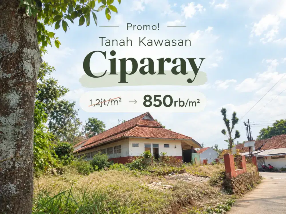 Promo Tanah Sagaracipta Ciparay - Hanya 850Ribu/M²