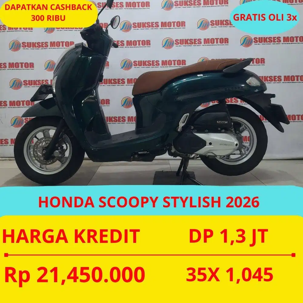 HONDA SCOOPY STYLISH 2026 DP MURAH 1,3 JUTA GUYSS