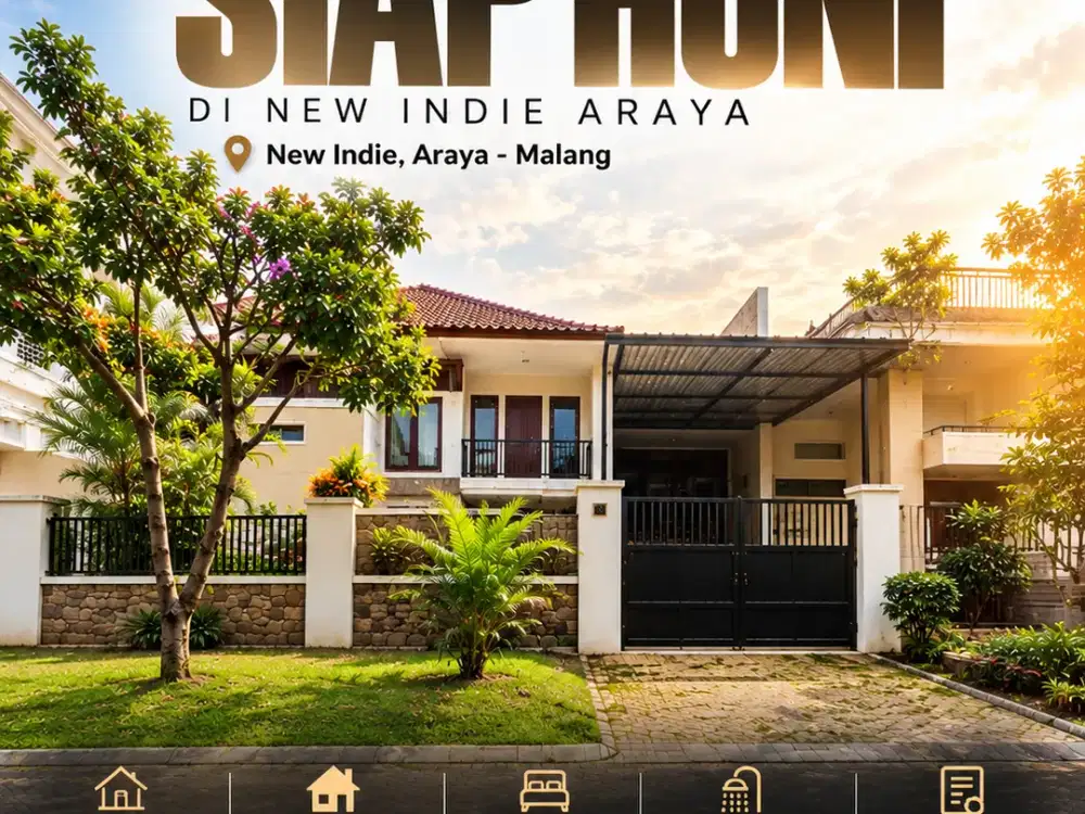 Rumah Modern minimalis Di Araya Malang