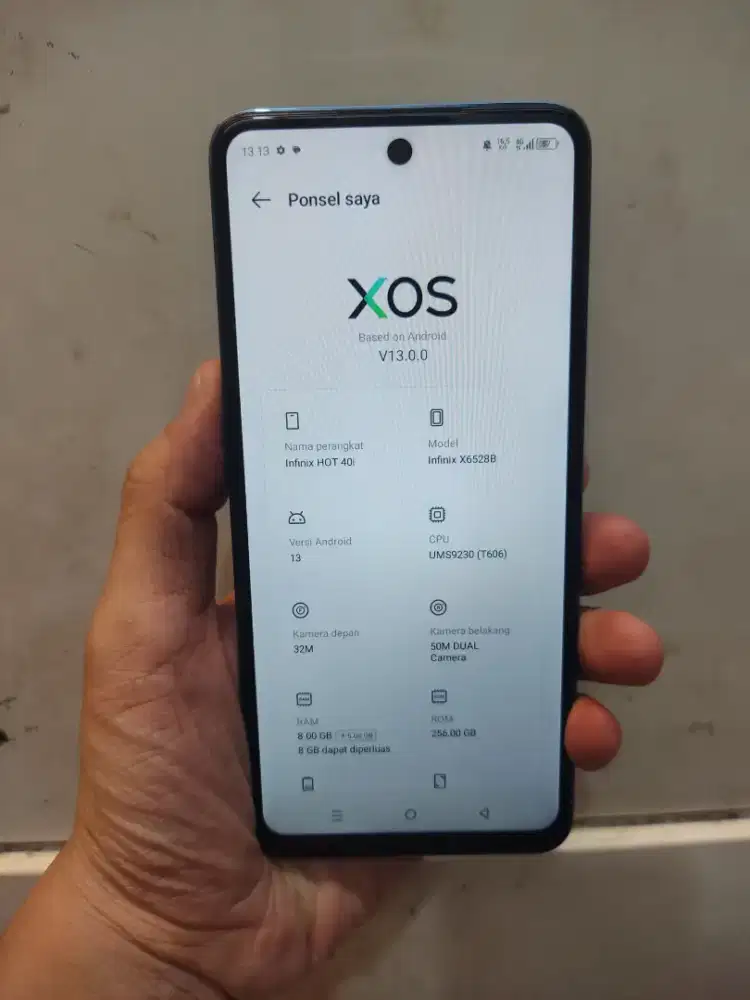 Infinix HOT 40i Ram 8+8/256 GB Super mulus istimewa