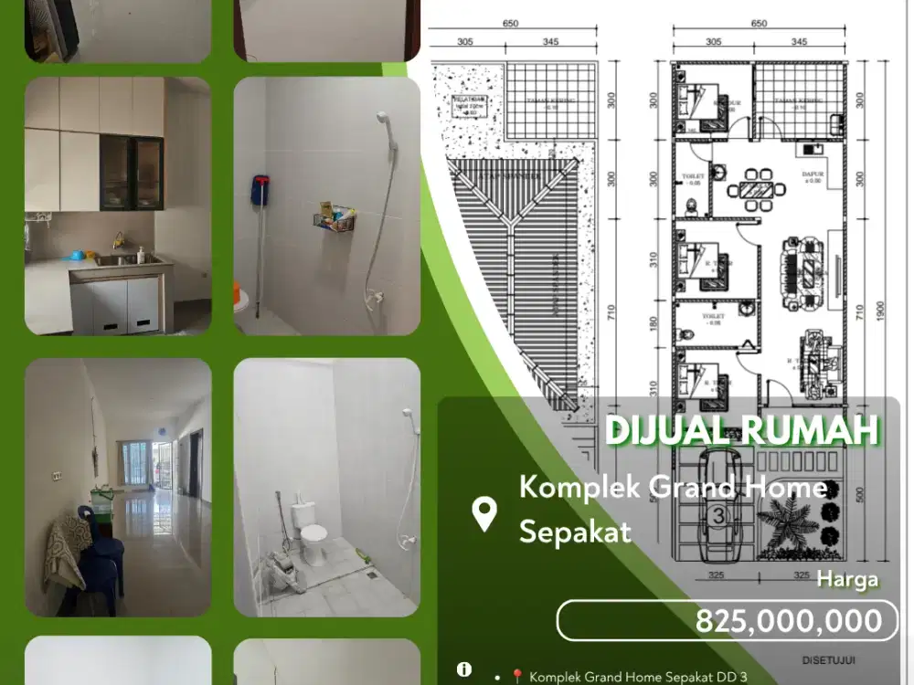 Dijual Rumah Grand Home Sepakat Pekanbaru Kota Siap Huni!
