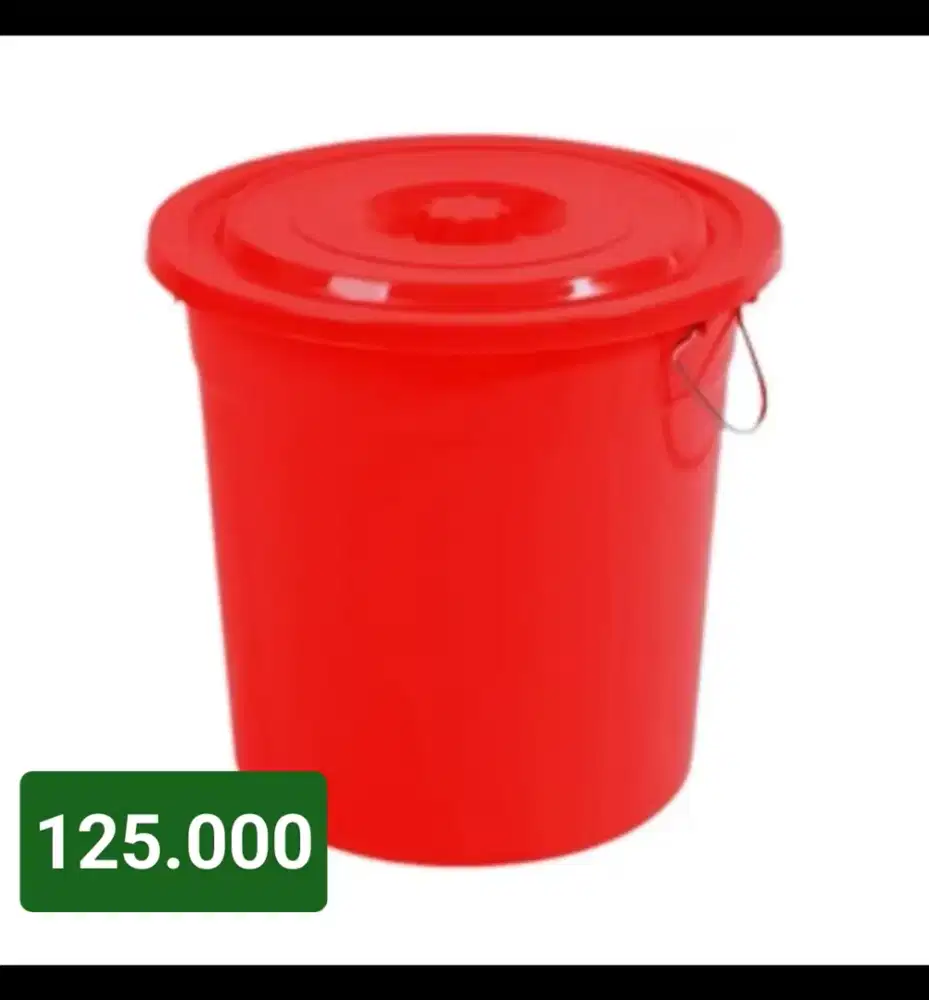 ember plastik 50 liter warna merah