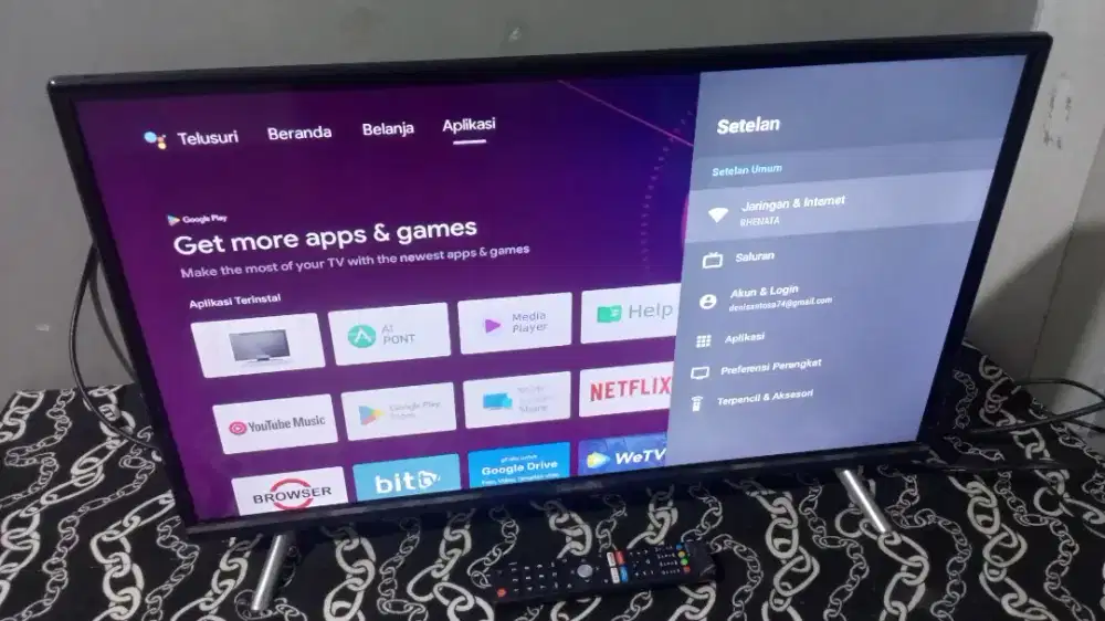 Tv led Changhong Android digital 32inchi likenew