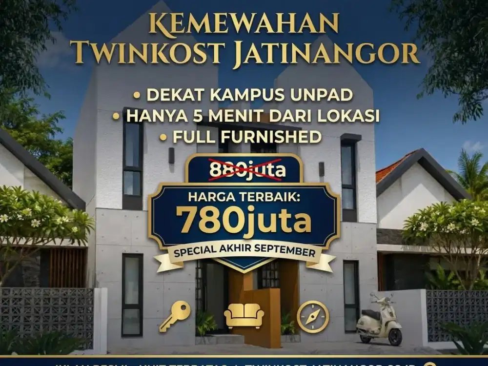 Investasi Rumah Kost Dekat UNPAD Jatinangor, 700 Jutaan