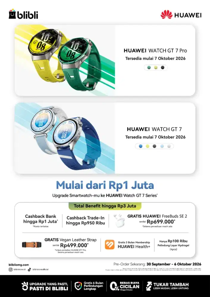 New Produk Huawei Watch GT 7 Series