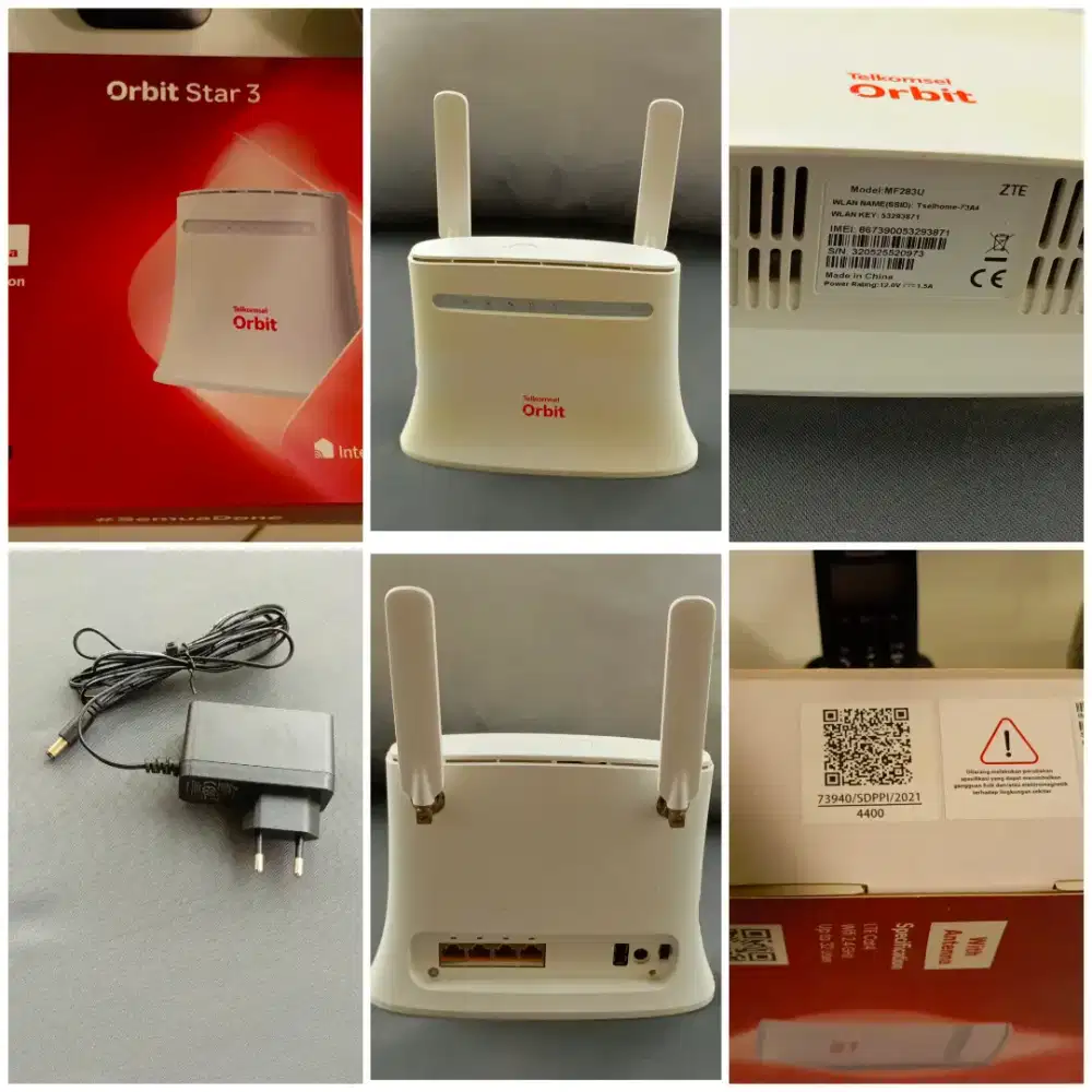 Telkomsel Orbit Star 3 4G LTE WiFi Modem – ZTE MF283U