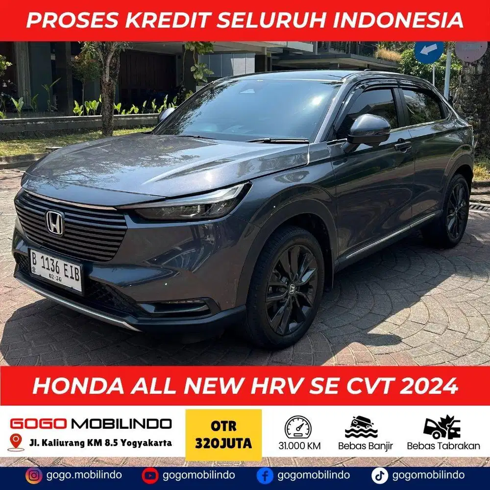 HONDA ALL NEW HRV SE CVT 2024 SILVERSTONE PEMAKAIAN 2025 KREDIT MURAH