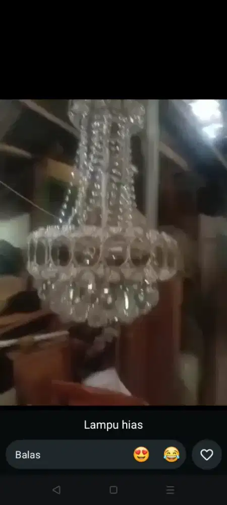 Jual lampu hias kristal