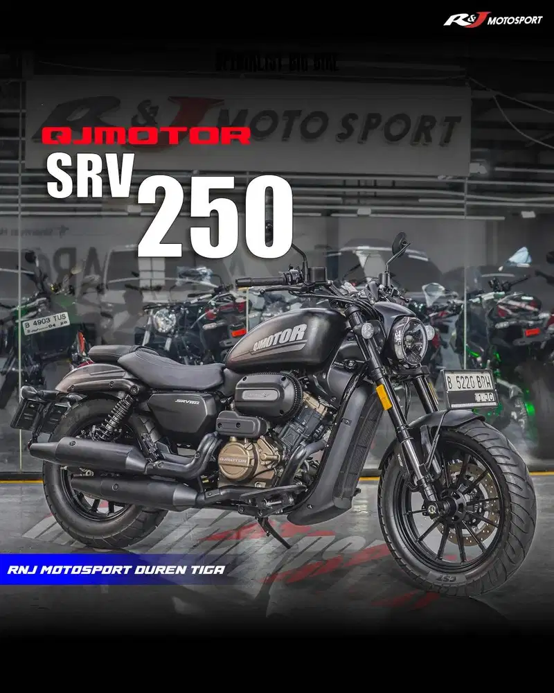 QJ Motor 250 cc Nik 2025 Km 2.000 an warna Hitam