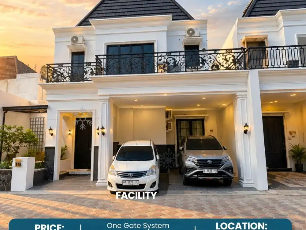 Rumah Baru & Mewah 700 Jt An di Cluster Hilton Bosstania Klaten
