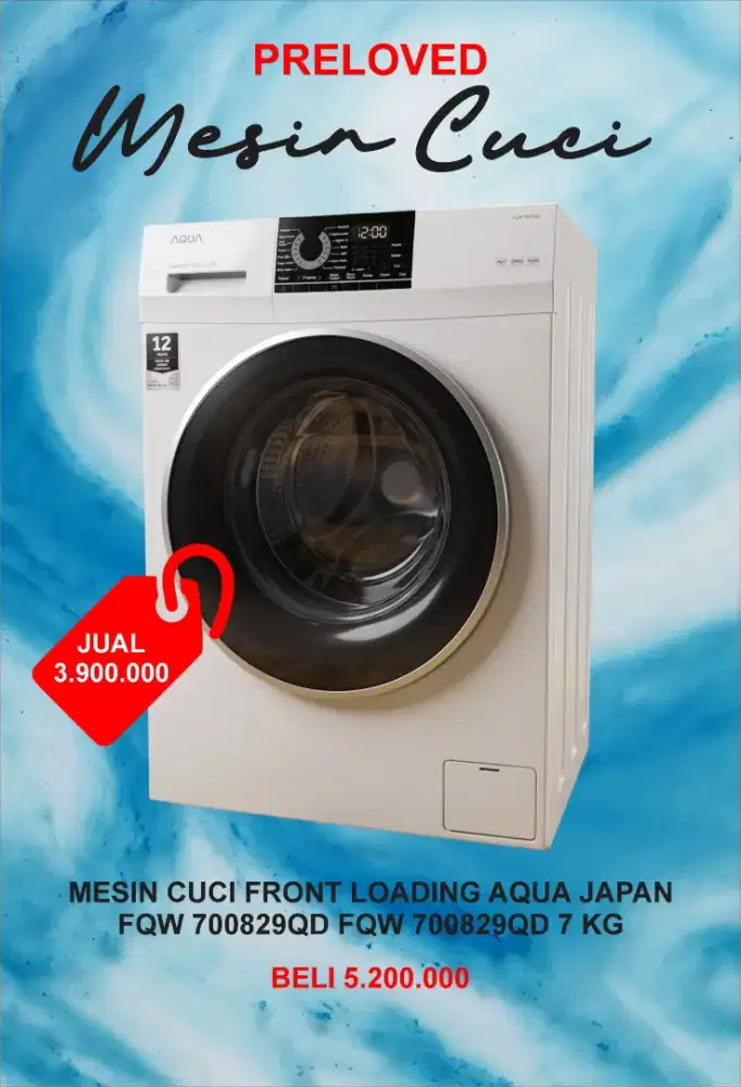 Front Loading. Aqua