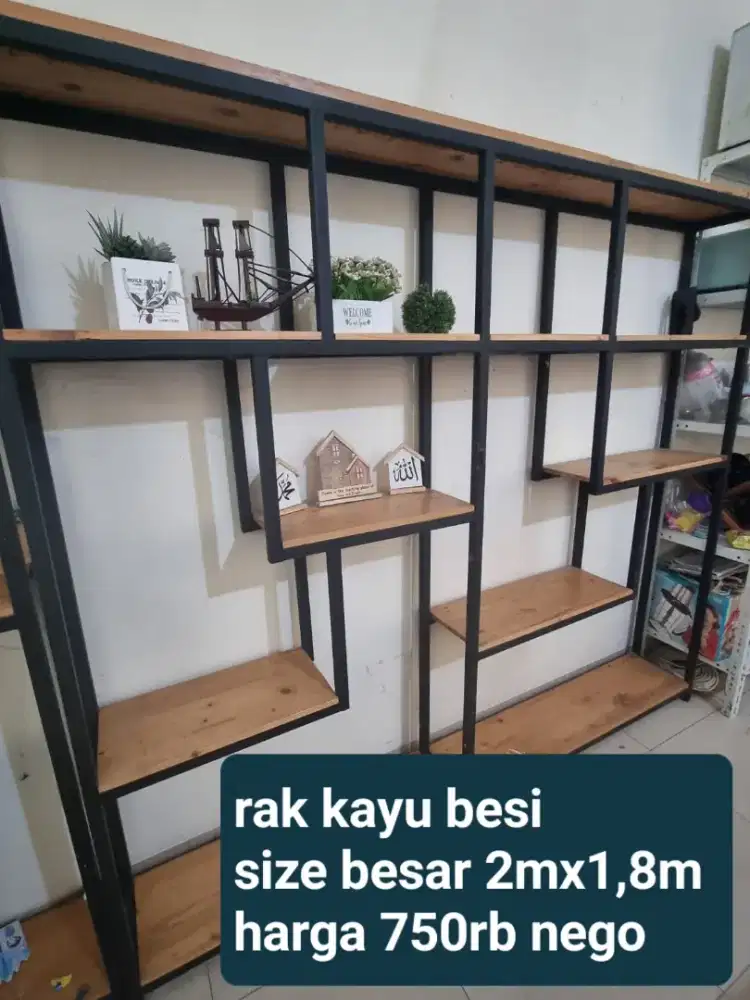Rak Buku Rak Besi Rak Kayu Partisi