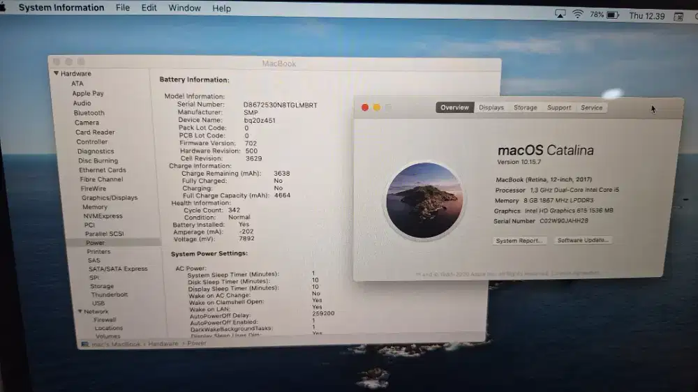MACBOOK RETINA 2017 12 i5 8/512 GB