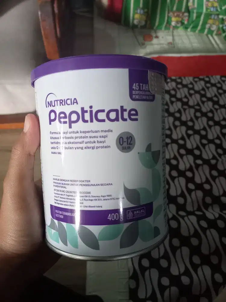 Susu bayi 0-12 bulan Nutricia Pepticate 400gr dijual murah