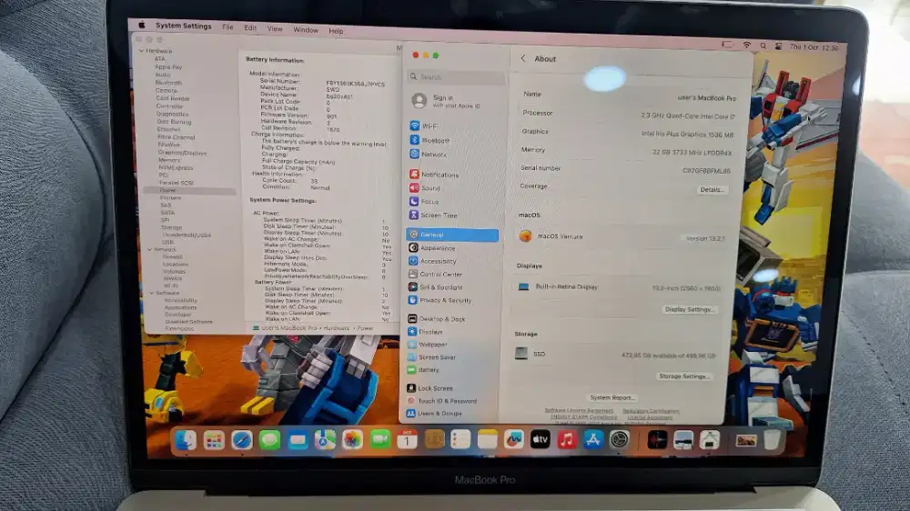 MACBOOK PRO 2020 13 i7 32/512 GB