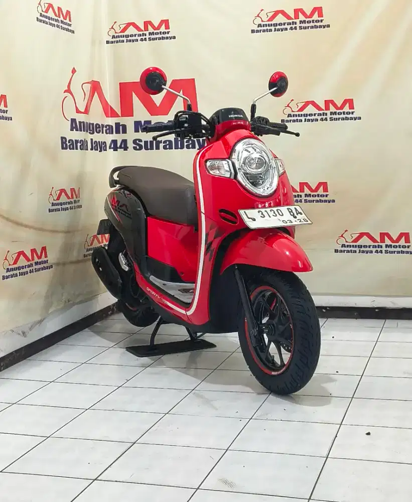 Ready Honda Scoopy Sporty Tahun 2018 warna Merah
