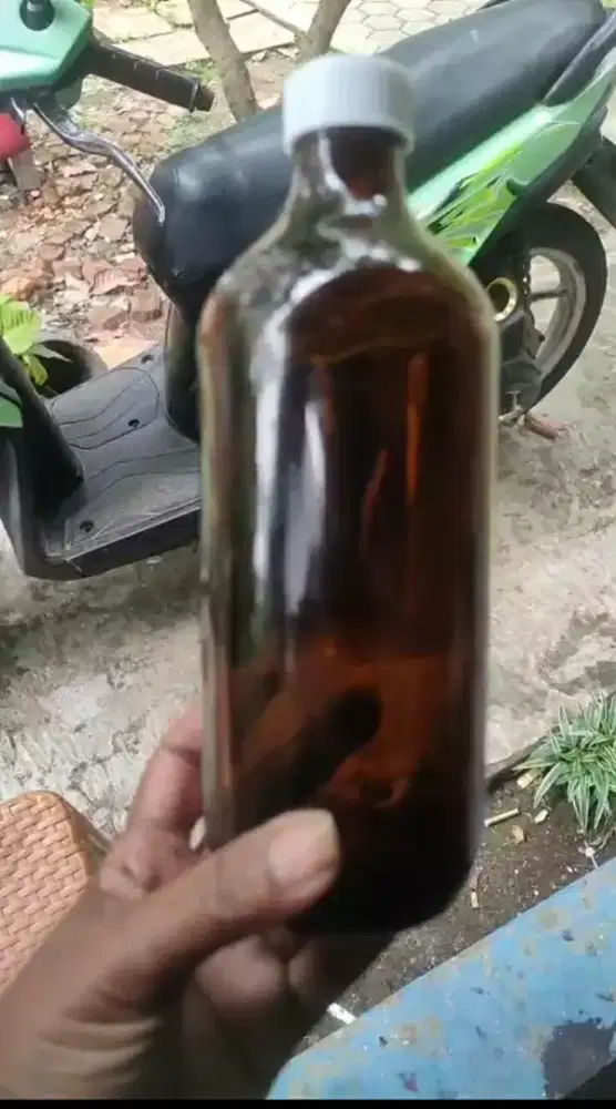 Botol kaca embos 500ml amber