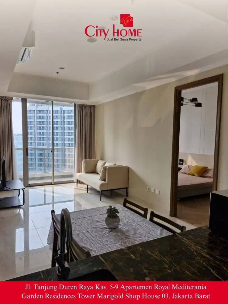 Dijual Apartment Furnished 2+1 BR di Taman Anggrek Residences