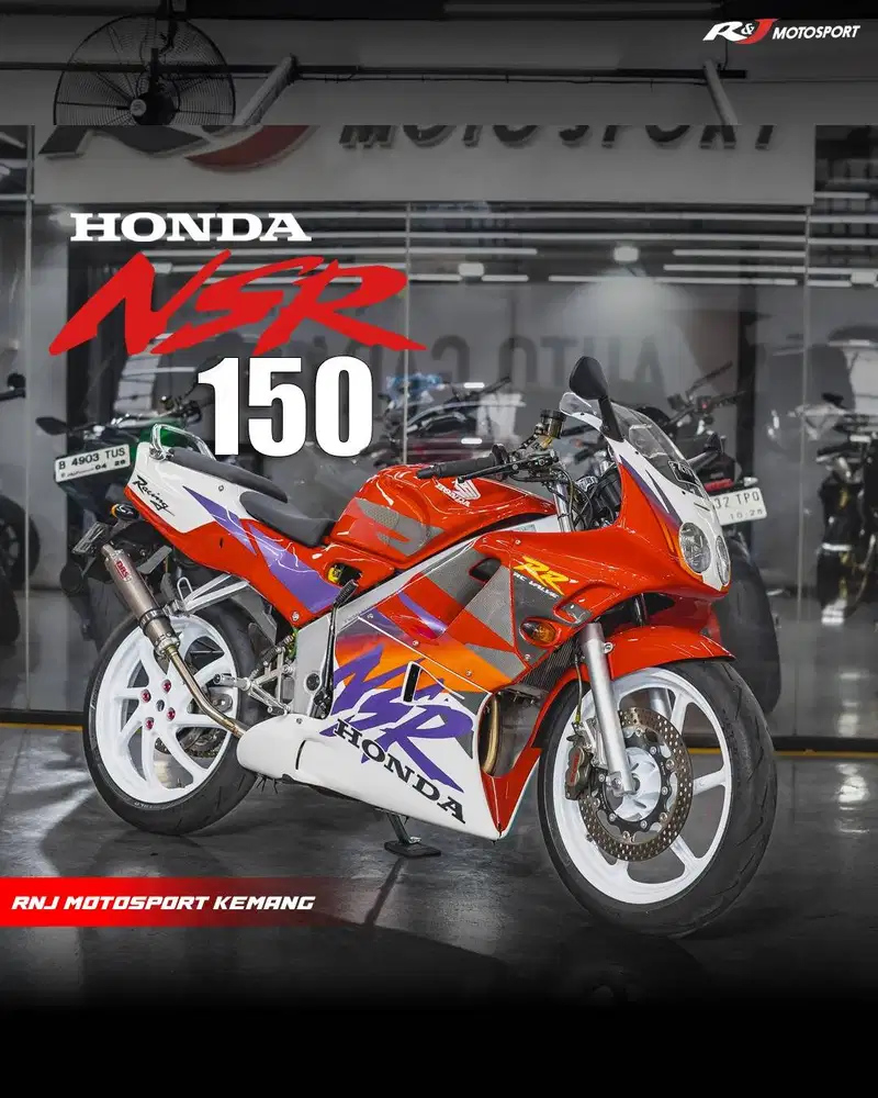 Honda NSR 150 RR NSR150 RR Astra nik 2001 Warna merah Knalpot DBS