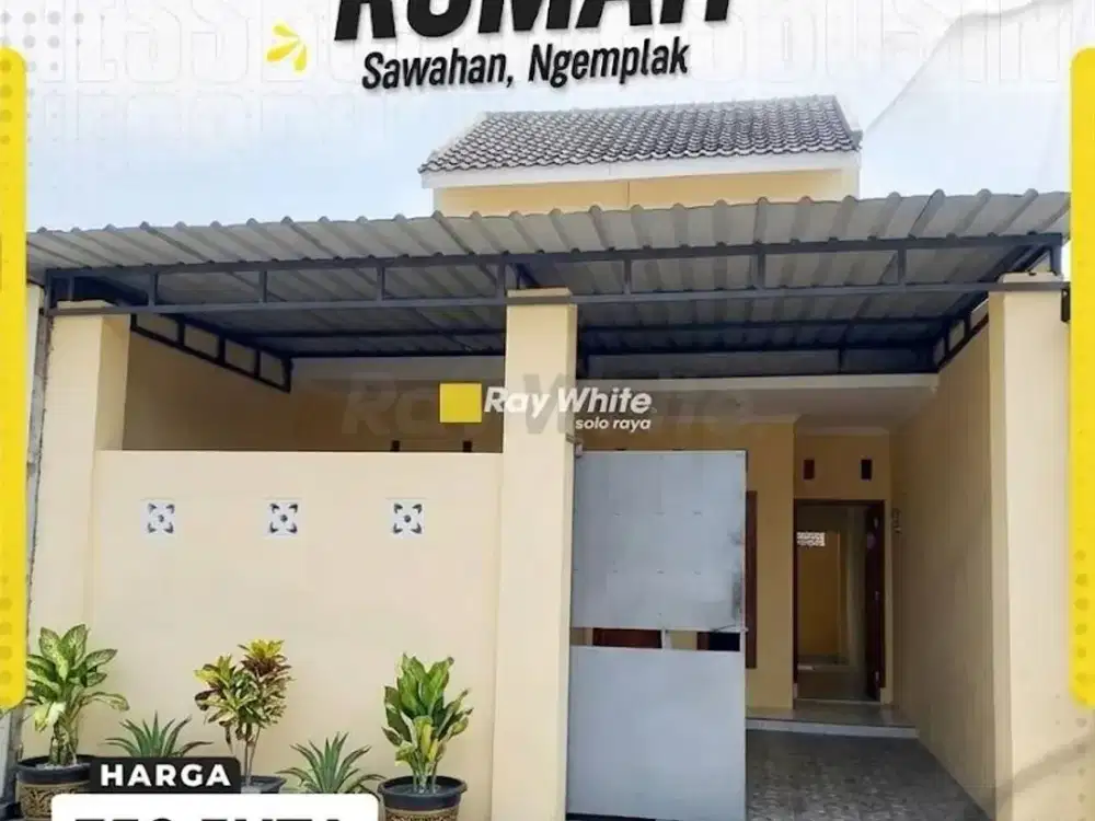 Dijual Rumah Murah Perumahan Ngemplak Sawahan Boyolali Solo