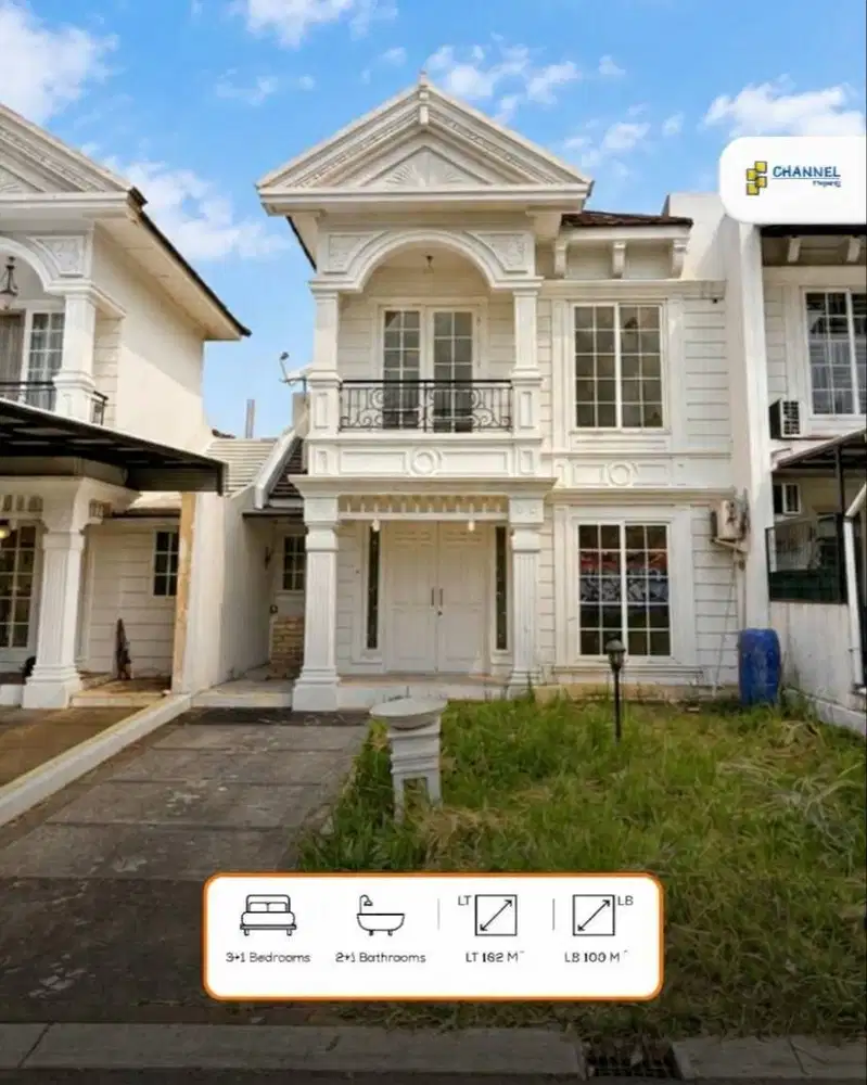 Disewakan Rumah 2 Lantai Siap Huni Victoria River Park BSD