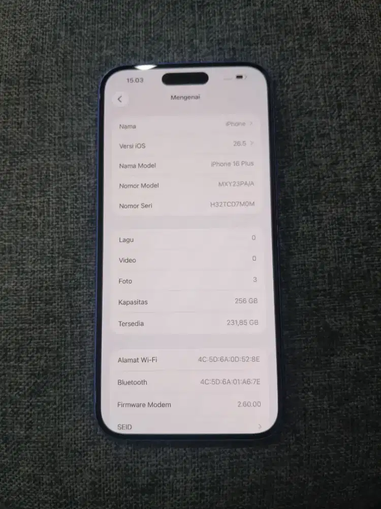 IPHONE 16 PLUS - 256GB - IBOX