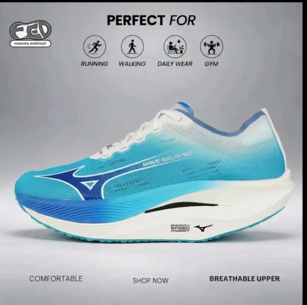 Mizuno Wave Rebellion Pro 2 / Sepatu Sports Sneakers