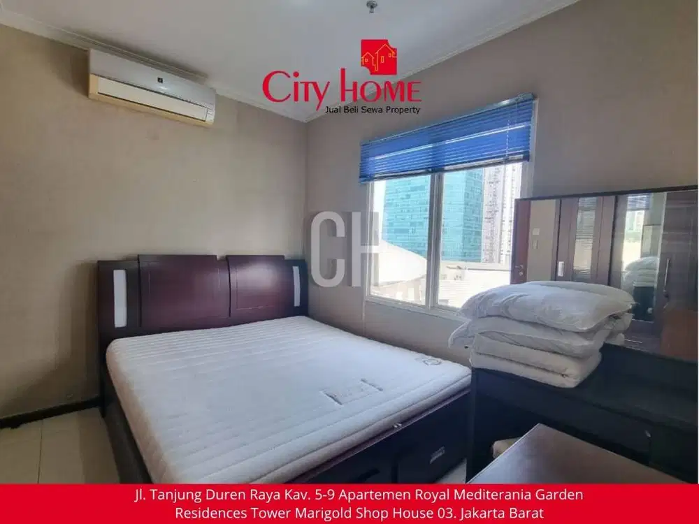 Sewa Murah Apartemen 1 Kamar Royal Mediterania Garden, Unit Langka!