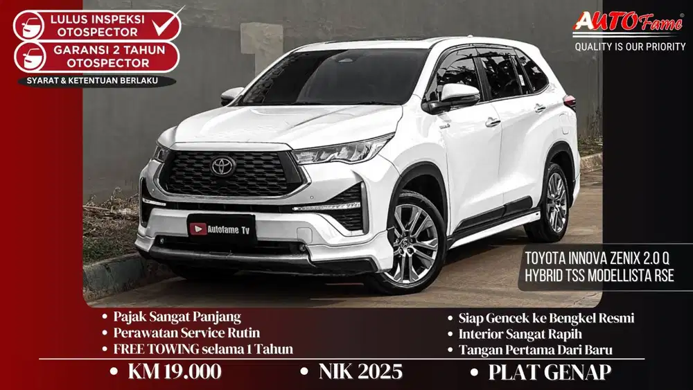 KM19RB  Toyota Innova Zenix 2.0 Q Hybrid TSS Modellista RSE TIPE TERTI