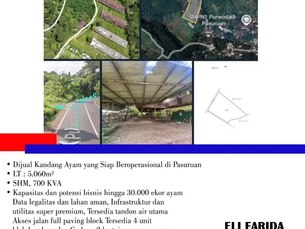 Dijual Kandang Ayam yang Siap Beroperasional di Pasuruan