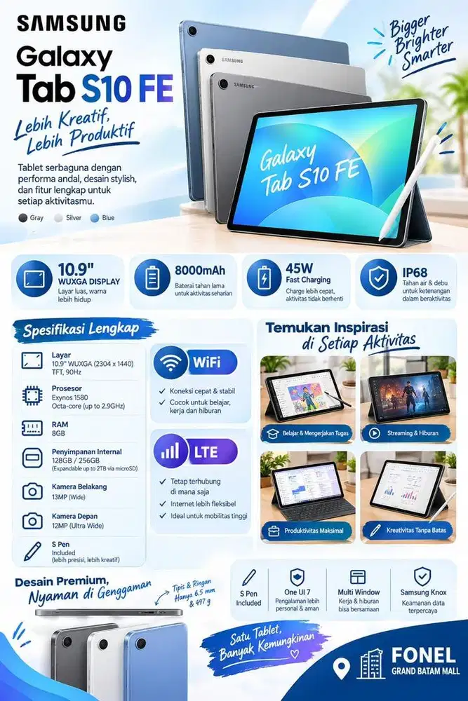 TAB SAMSUNG S10 FE