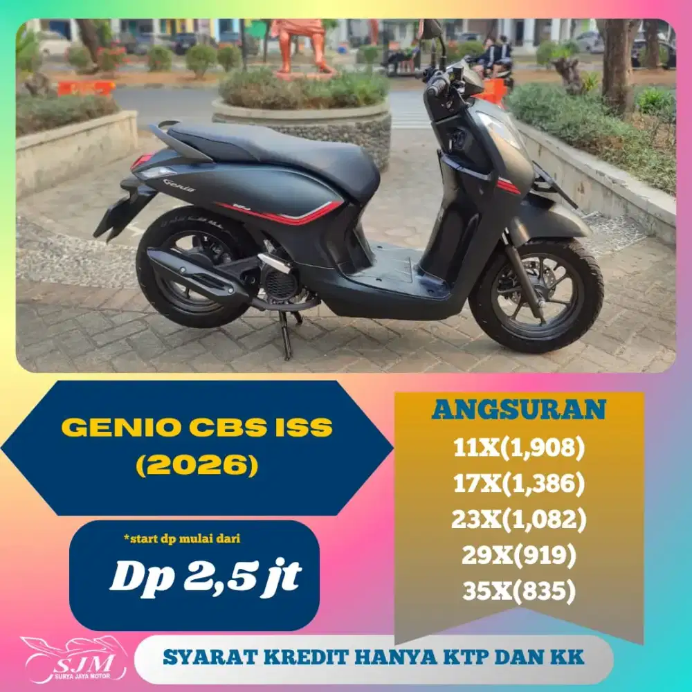 HONDA GENIO CBS ISS 2026 CASH & KREDIT