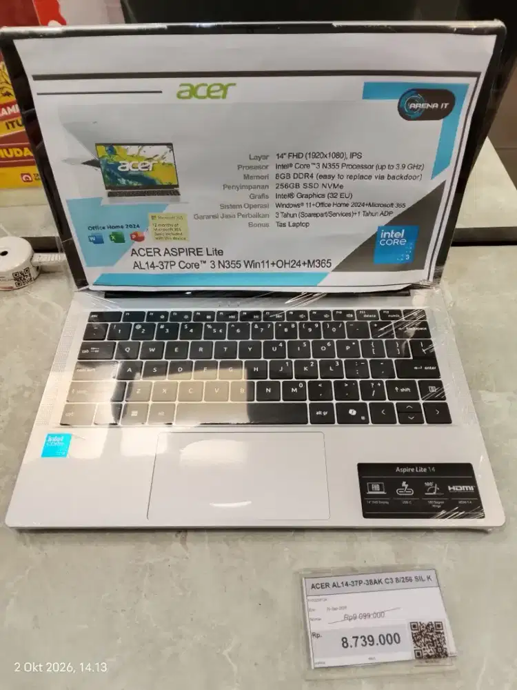 Acer aspire lite dan laptop HP