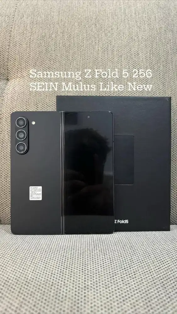 Samsung Z Fold 5 256 Black Resmi SEIN