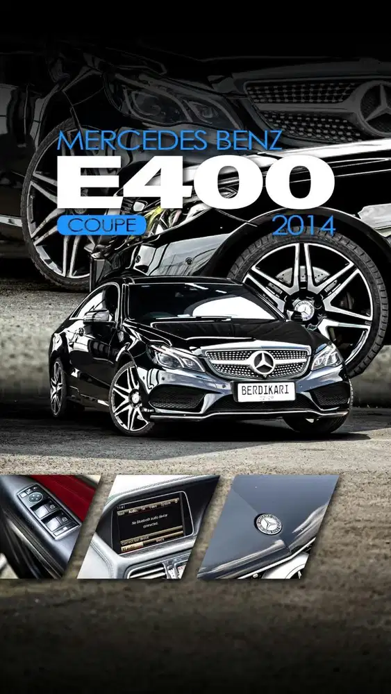 Mercedes Benz E400 Coupe AMG Package 2014 black on red